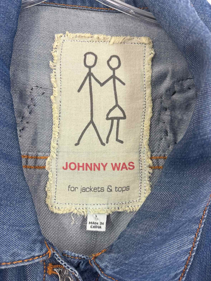 Size L Johnny Was Denim Jacket