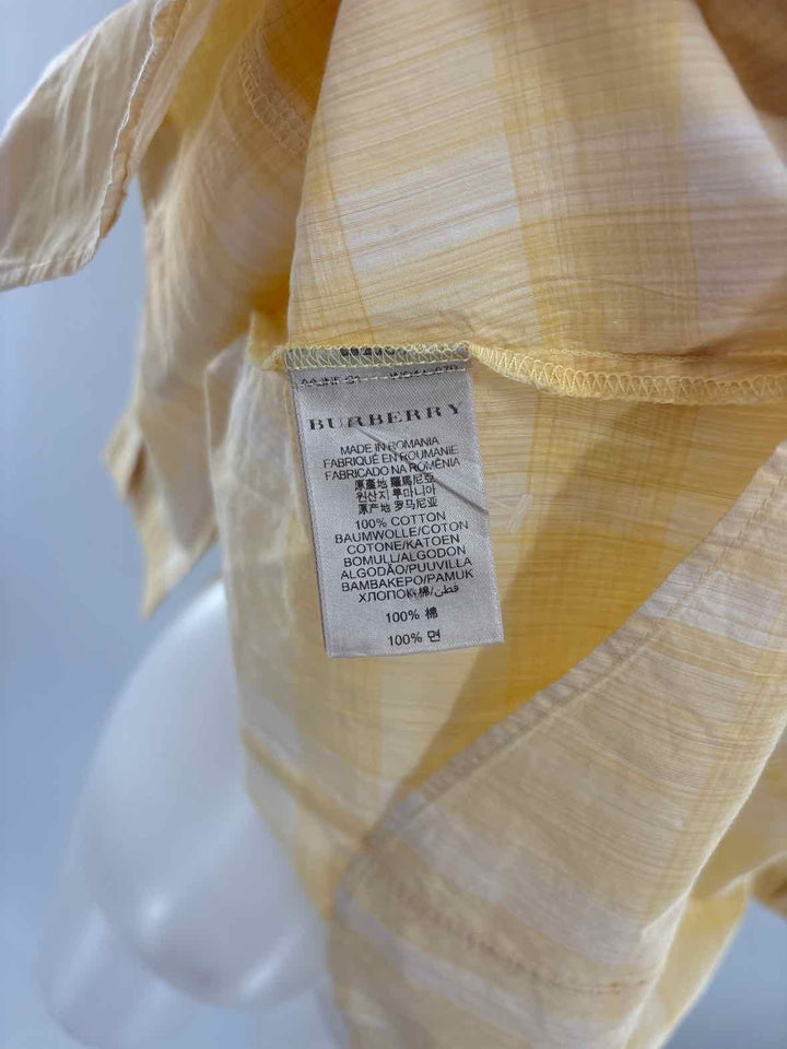 Size XL Burberry Yellow Cotton Luxury - Shirt