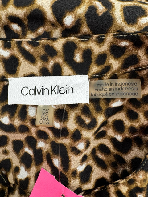 Size XL Calvin Klein Tan Shirt