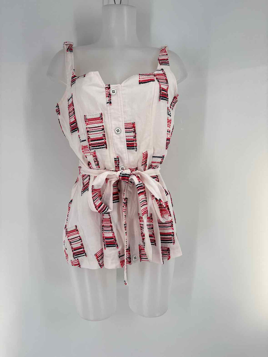 Size 6 EVA FRANCO PINK PRINT Shirt