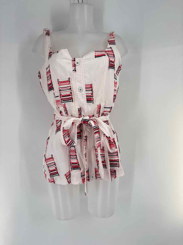 Size 6 EVA FRANCO PINK PRINT Shirt