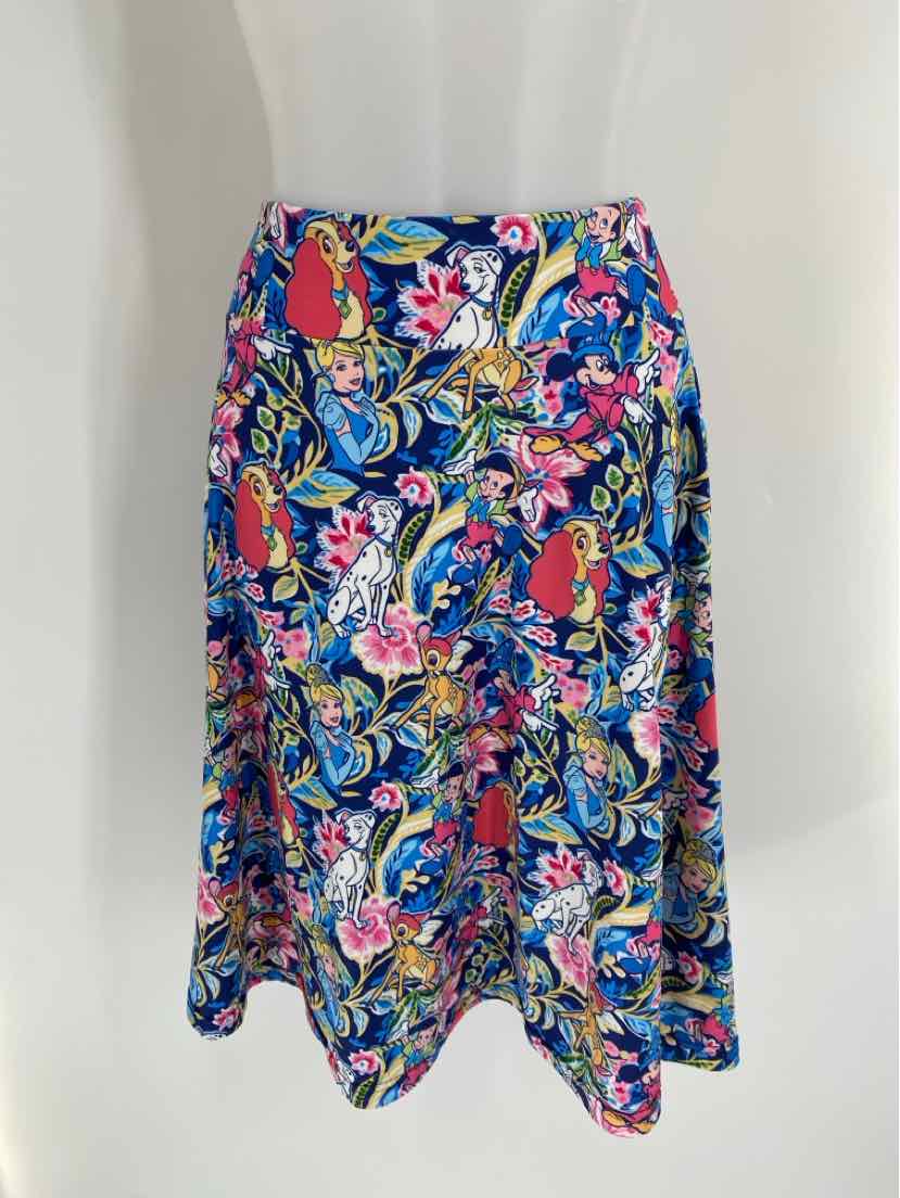 Size XL Blue Print Skirt