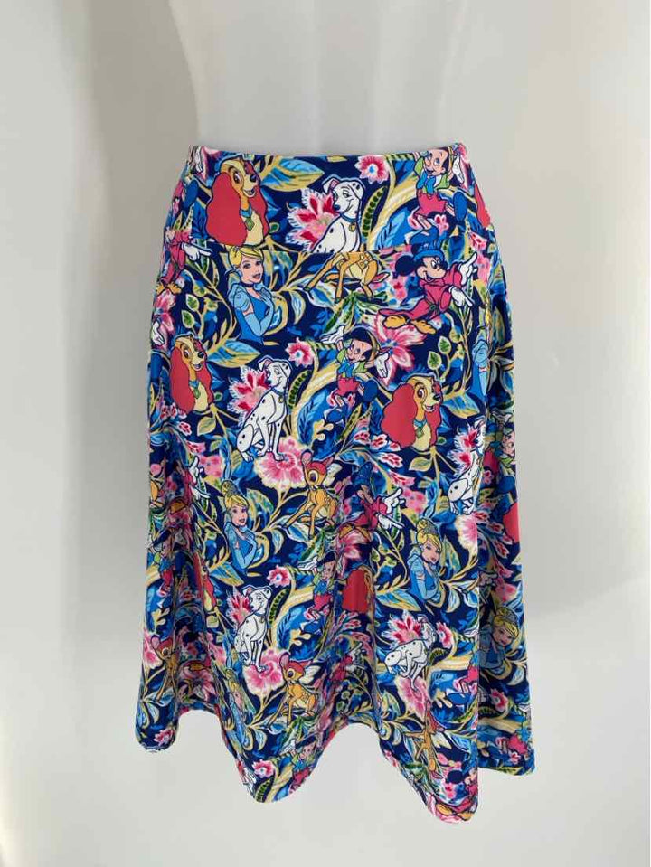 Size XL Blue Print Skirt