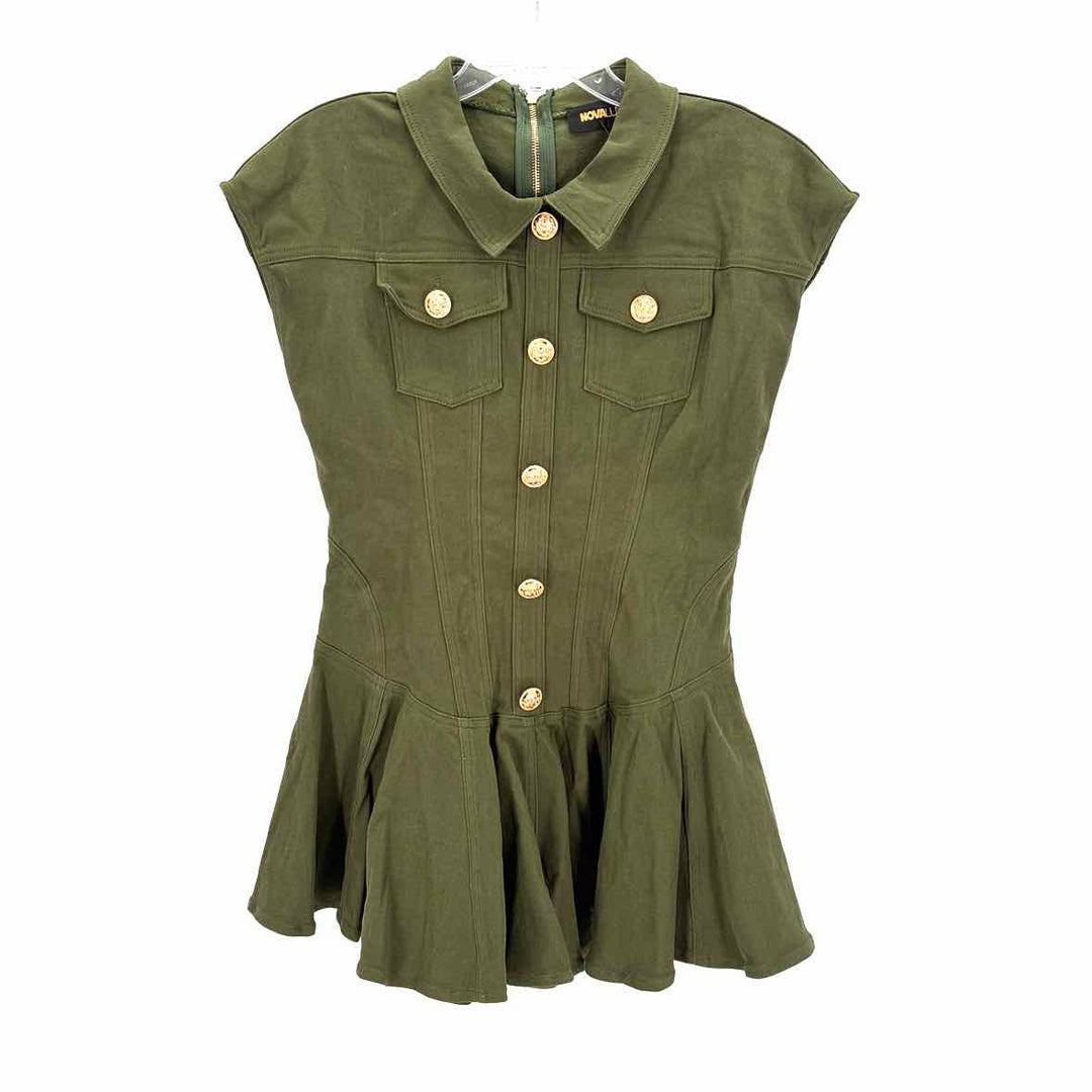 Size XL Olive Denim Dress