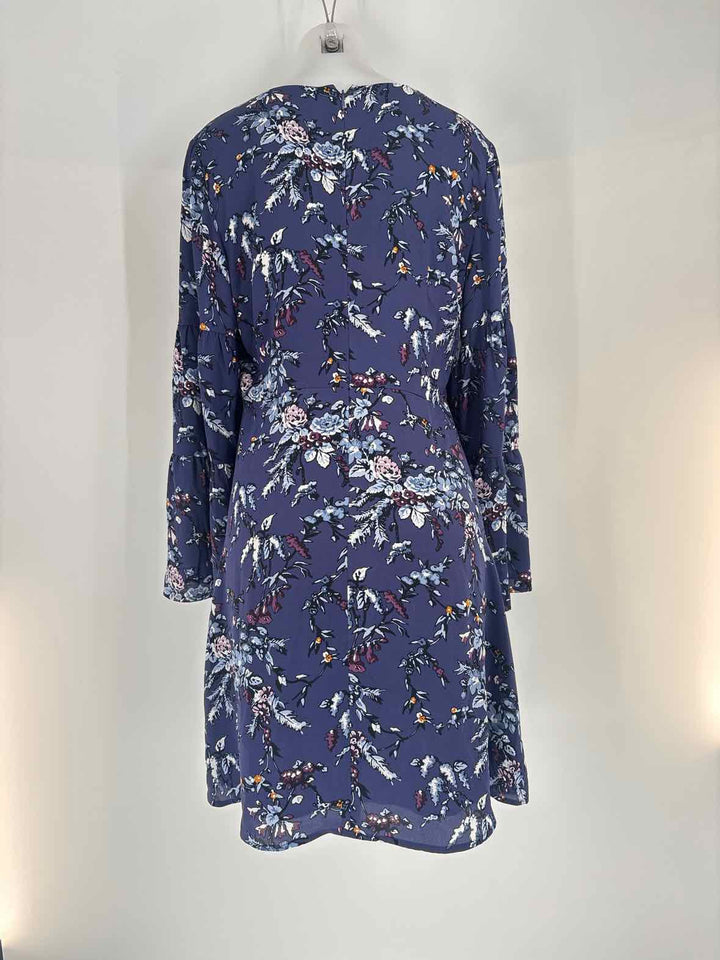 Size 10 LOFT Purple Print Dress