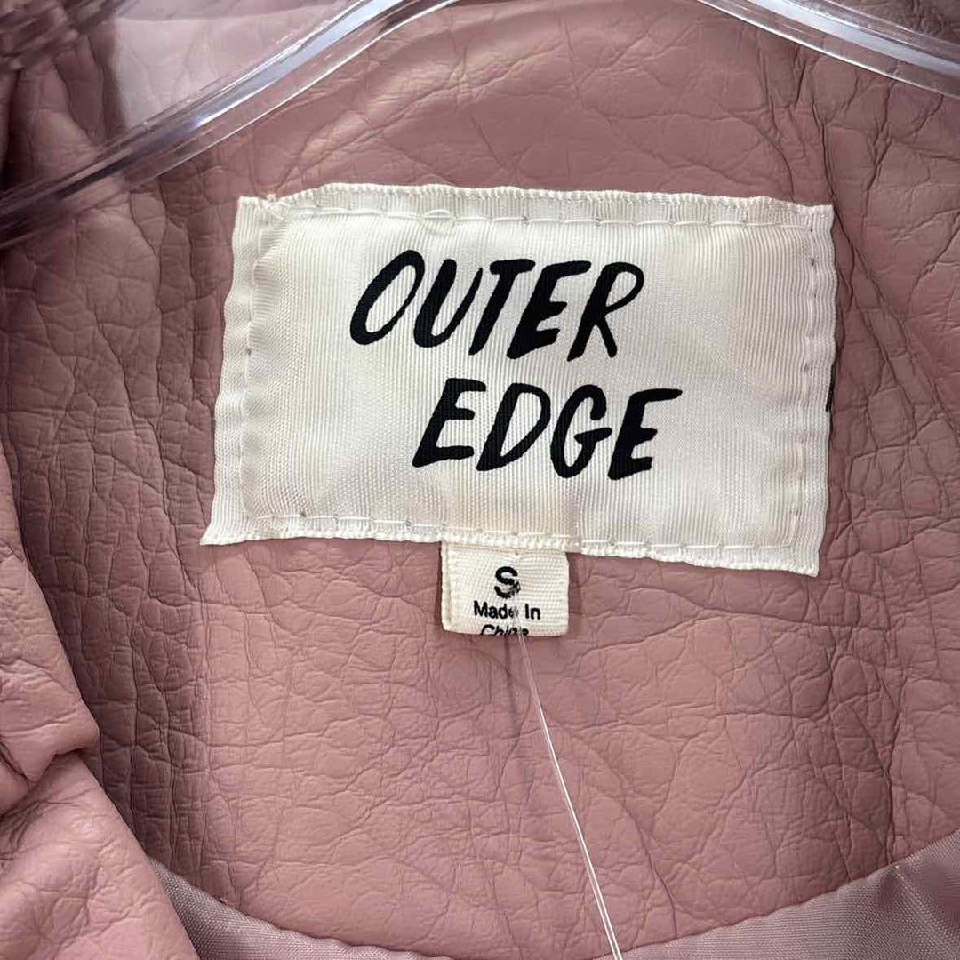 Size S Pink Faux Leather Jacket