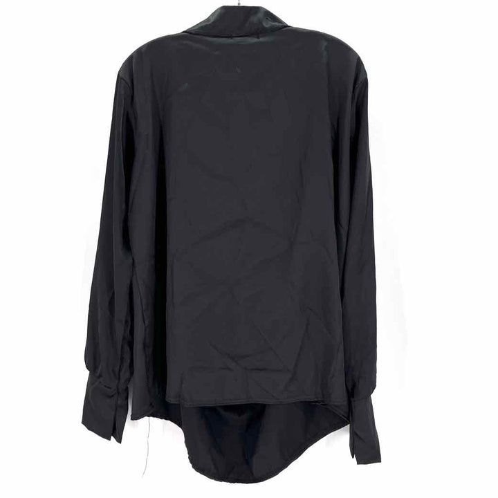 Size 10 Pretty Little Thing Black Shirt