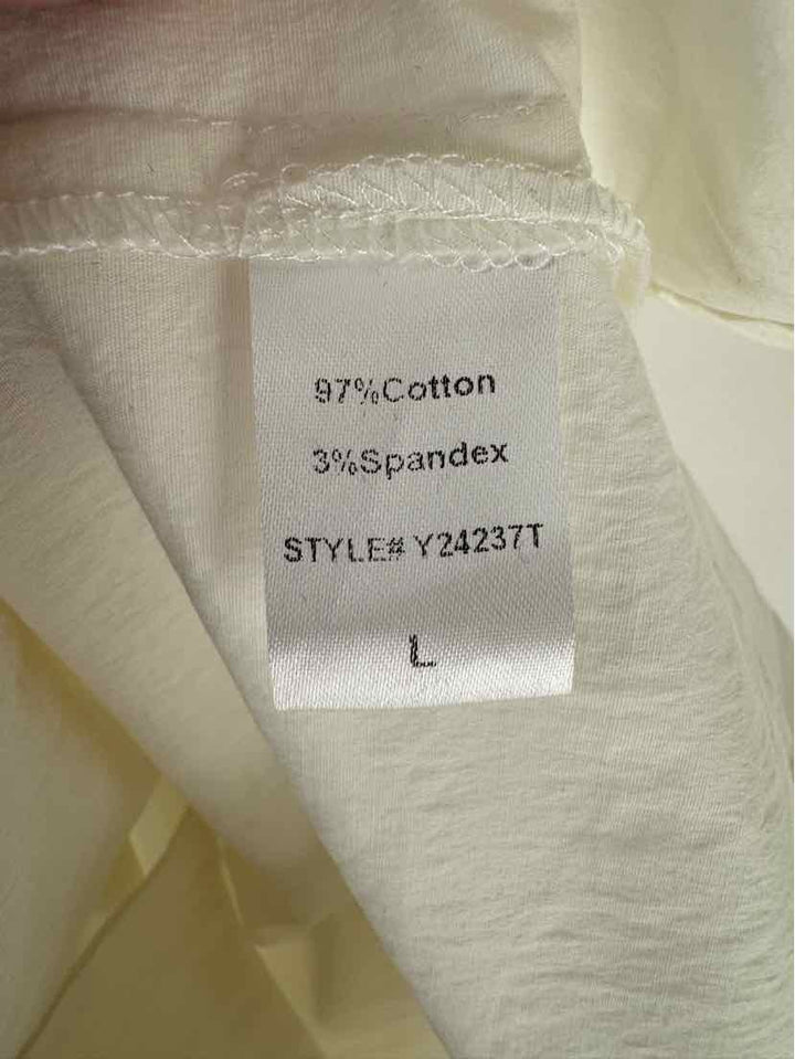 Size L TUCKERNUCK Ivory Shirt
