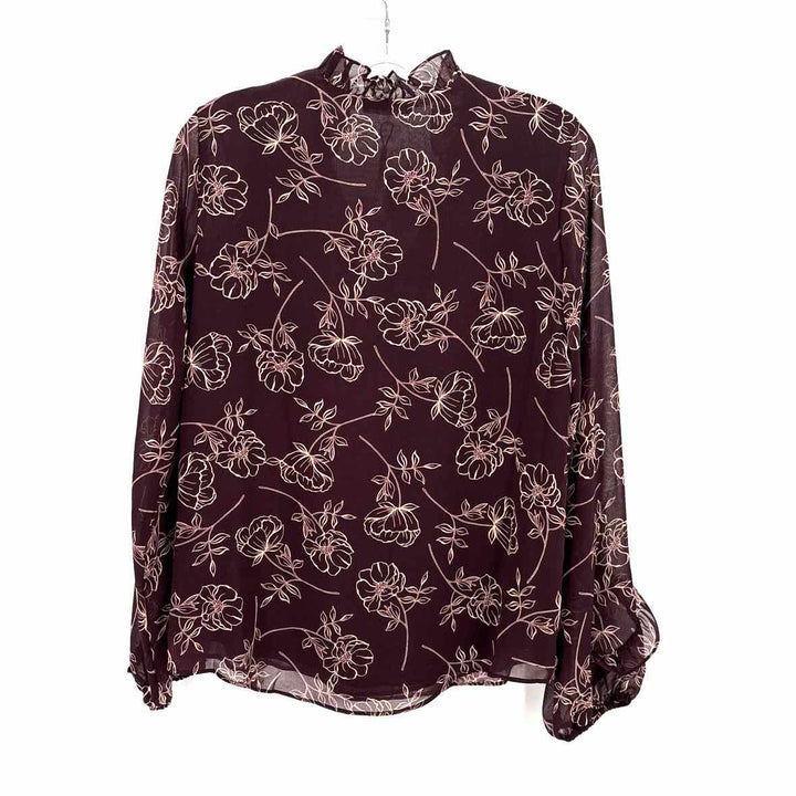 Size S Calvin Klein Burgundy Shirt