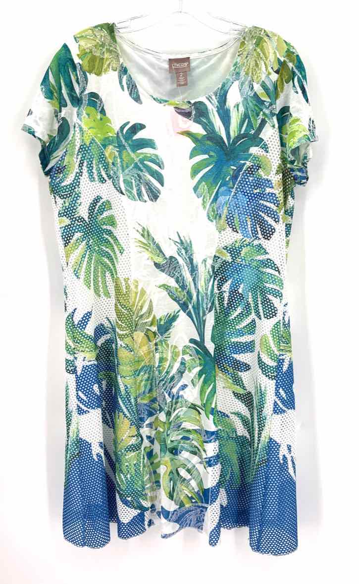 Size L Chico's Green Dress