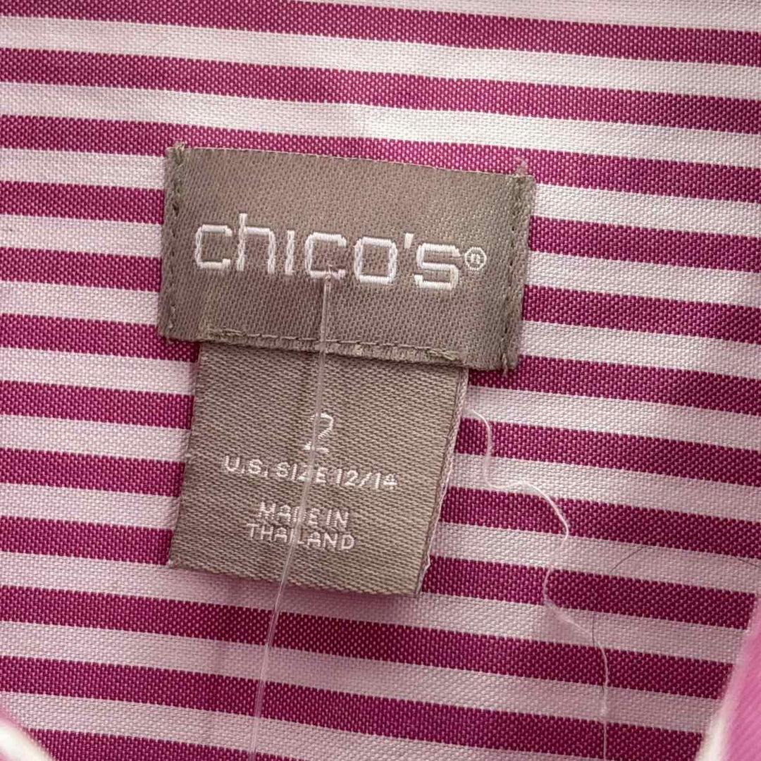 Size 12 Chico's Purple Shirt