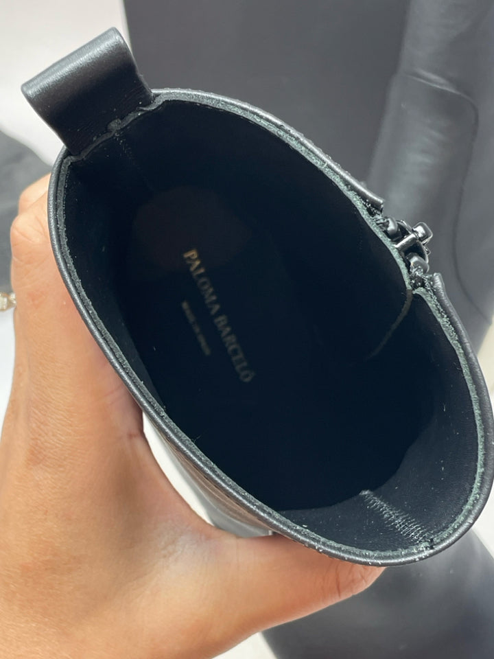 Shoe Size 39 Black Leather Boots