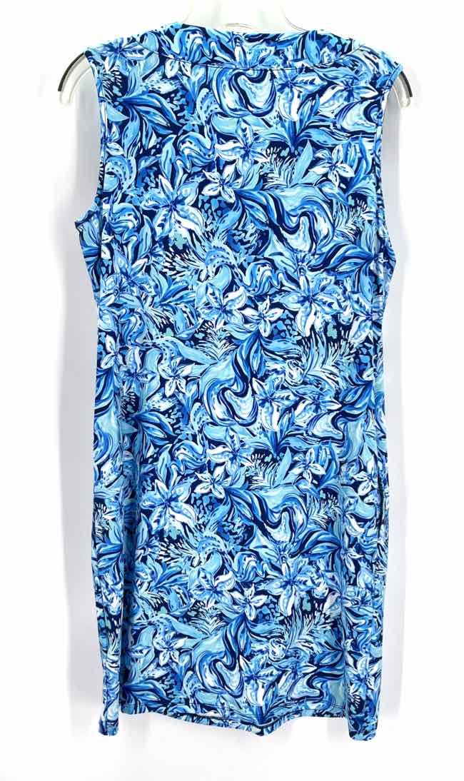 Size S Blue Print Dress