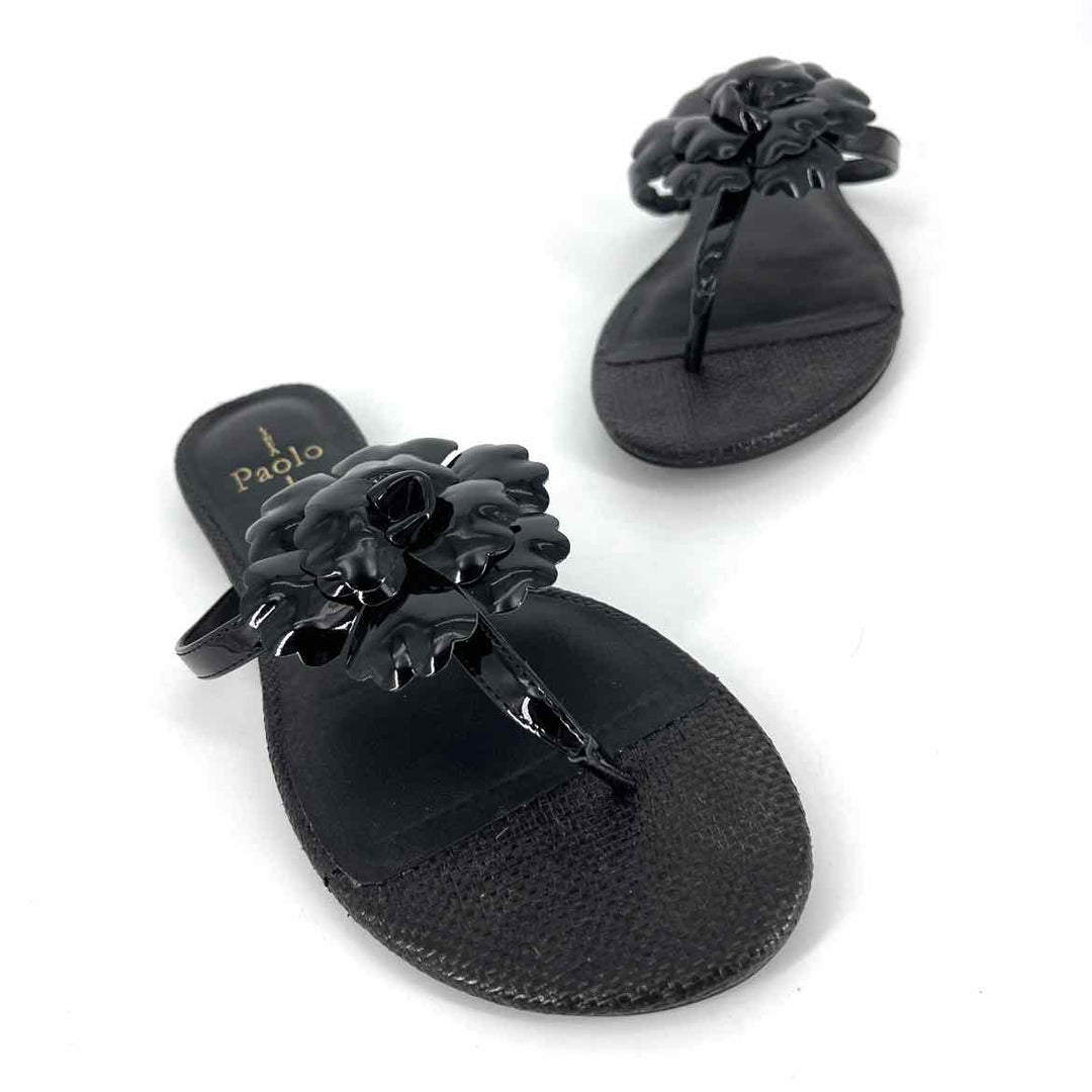 Shoe Size 7.5 PAOLO Black Sandals
