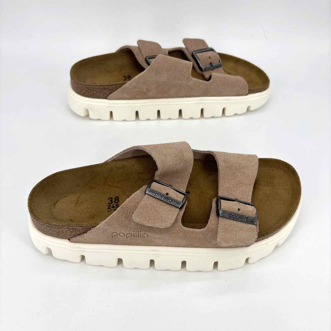 Shoe Size 7 Birkenstock Beige Suede Sandals