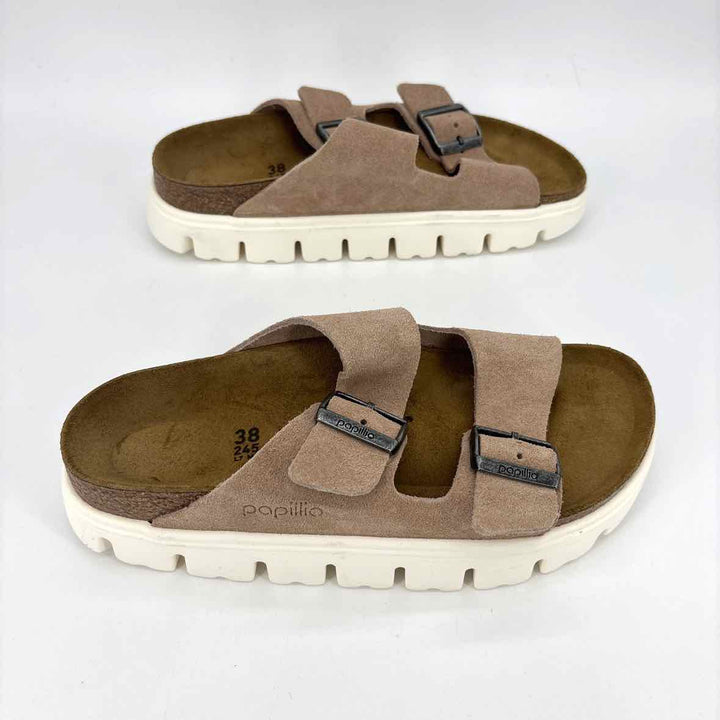 Shoe Size 7 Birkenstock Beige Suede Sandals