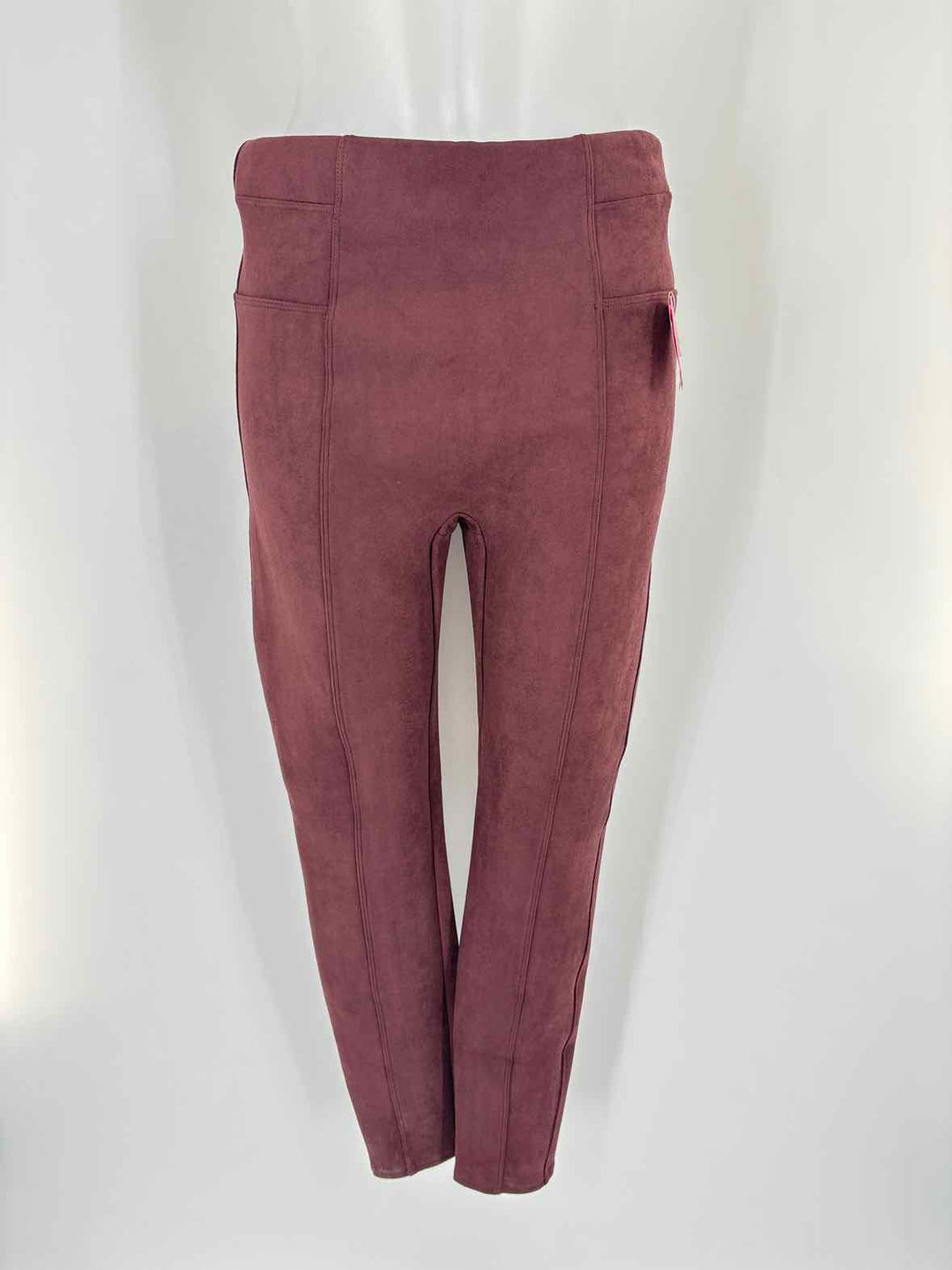 Size L SPANX Burgundy Pants