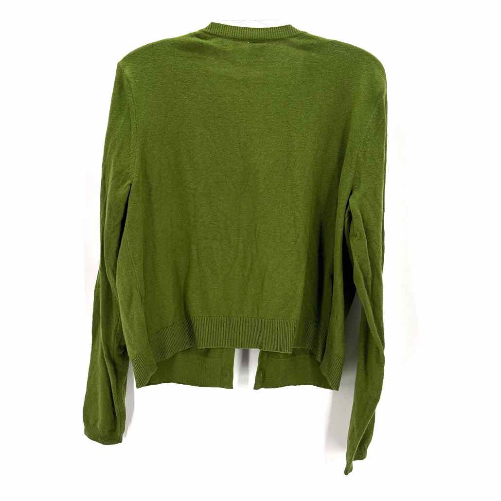 Size L Ann Taylor Green Cardigan