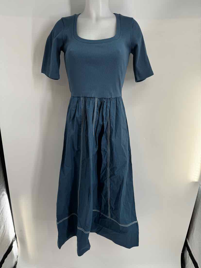 Size XS CLEOBELLA Blue Cotton Dress