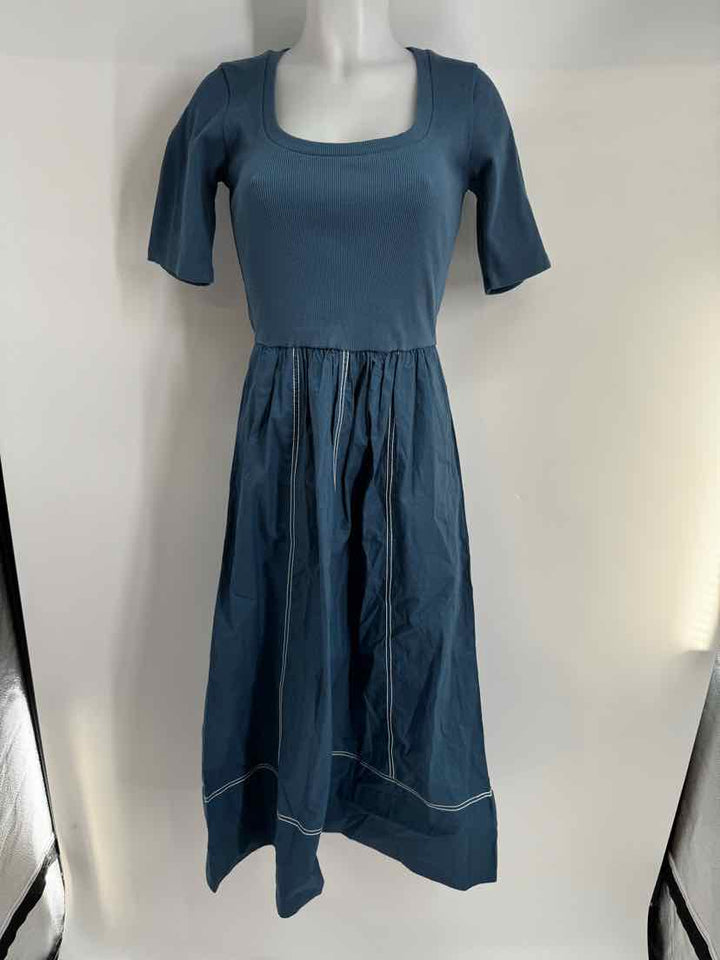 Size XS CLEOBELLA Blue Cotton Dress