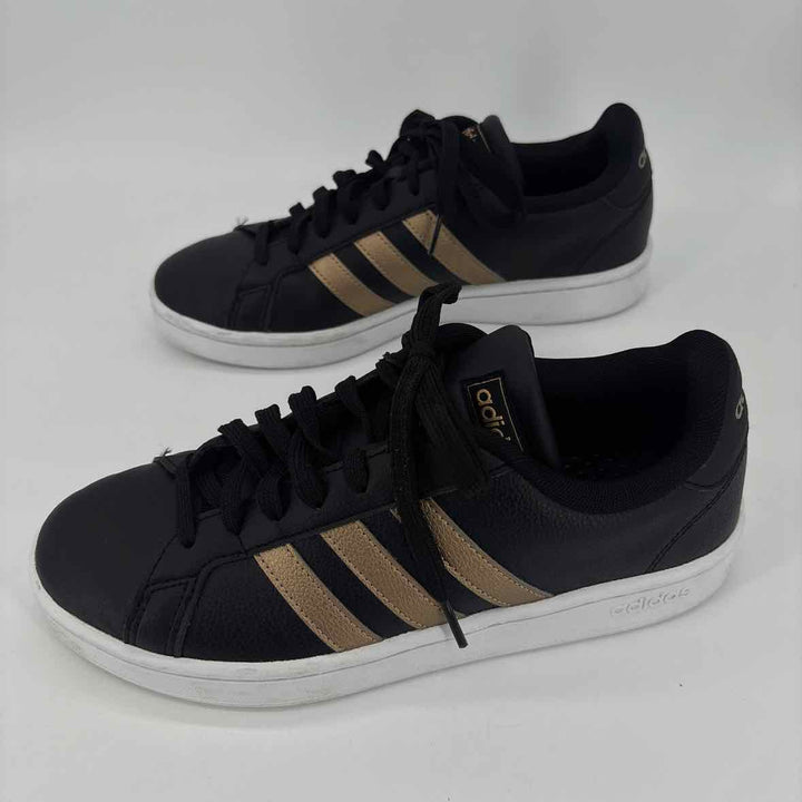 Shoe Size 8.5 Adidas Black Leather Sneakers