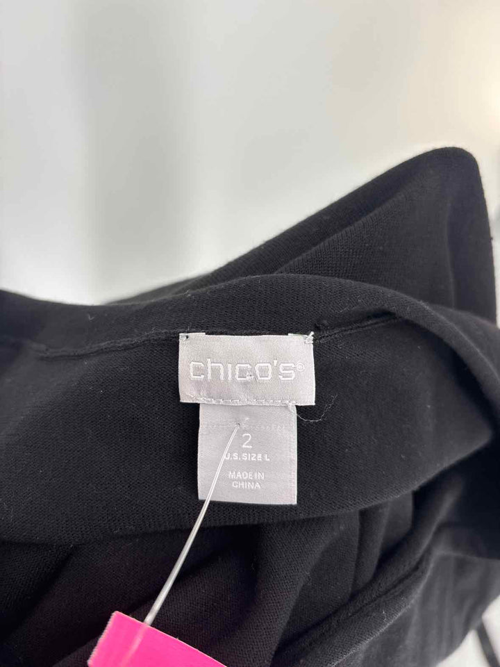 Size L Chico's Black Shirt