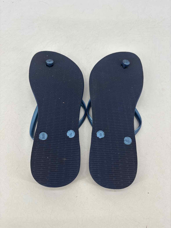 Shoe Size 7 Havaianas Blue Print Sandals