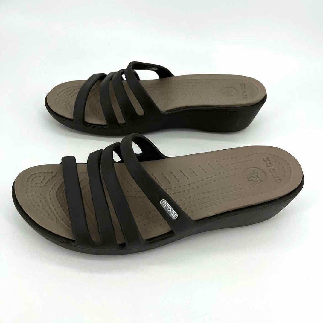 Shoe Size 10 Crocs Brown Sandals