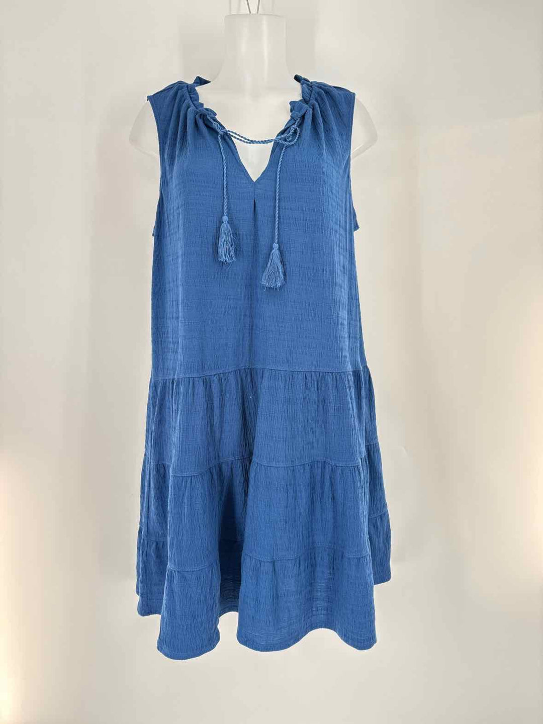 Size XL MAX STUDIO Blue Cotton Dress