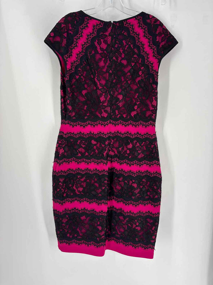 Size 12 TADASHI SHOJI Fuschia Lace Dress