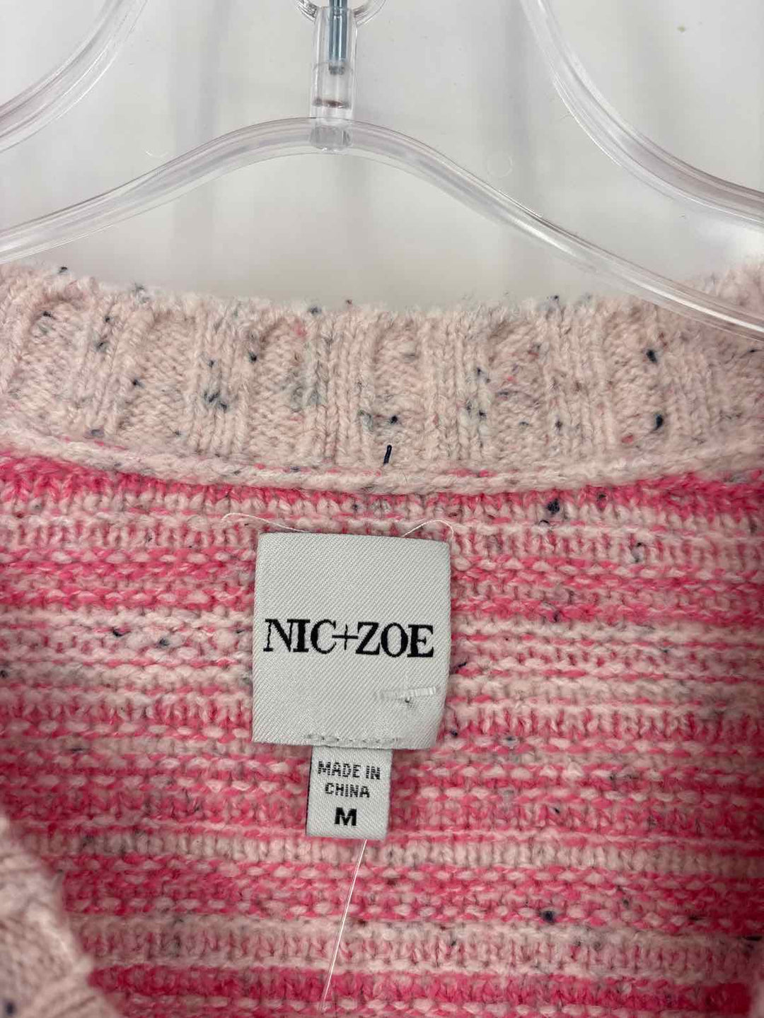 Size M NIC + ZOE Pink Sweater
