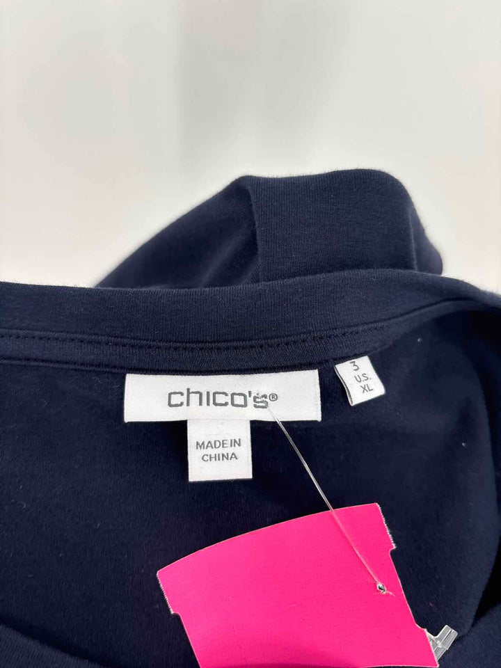 Size XL Chico's Navy Shirt