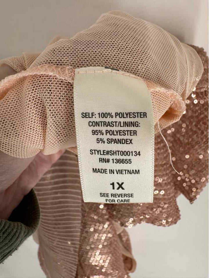 Size 1X Pink Shirt