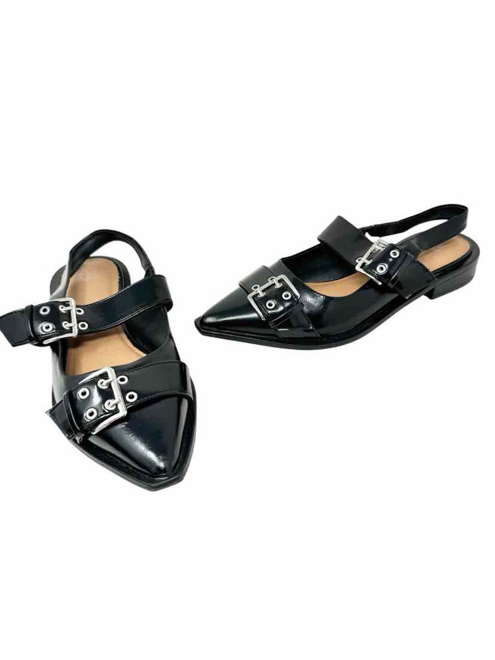 Shoe Size 9 WILD  FABLE Black Leather Mules