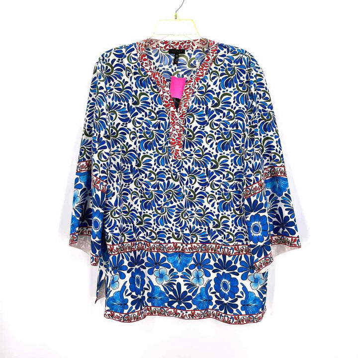 Size 44 Escada Blue Print Shirt