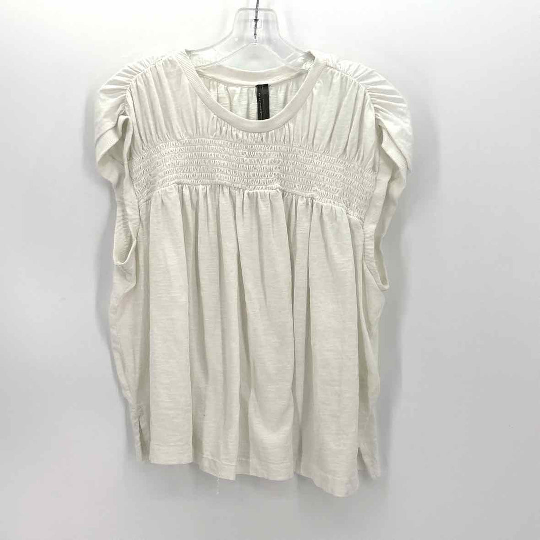 Size L Anthropologie White Cotton Shirt