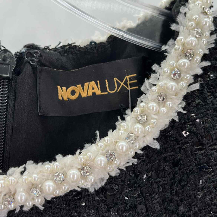 Size S/M FASHION NOVA Black Sequined Dress