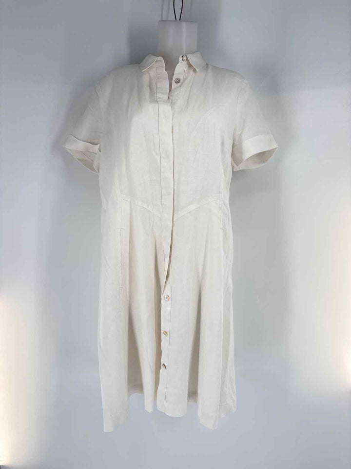 Size M J JILL White Dress