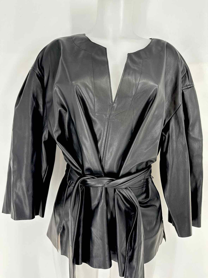 Size XL Banana Republic Black Leather Shirt