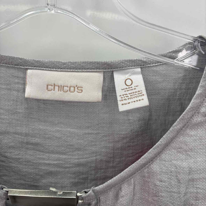 Size S Chico's Silver Shirt