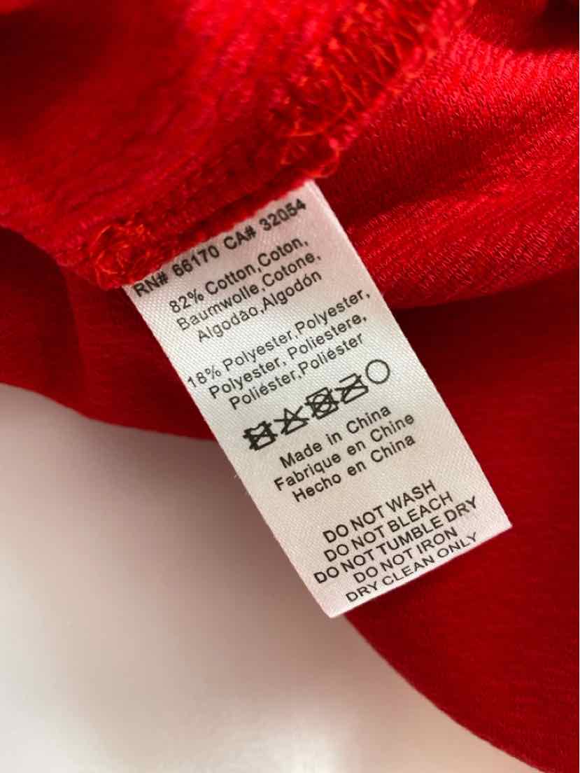 Size L CURRENT AIR Red Cotton Shirt