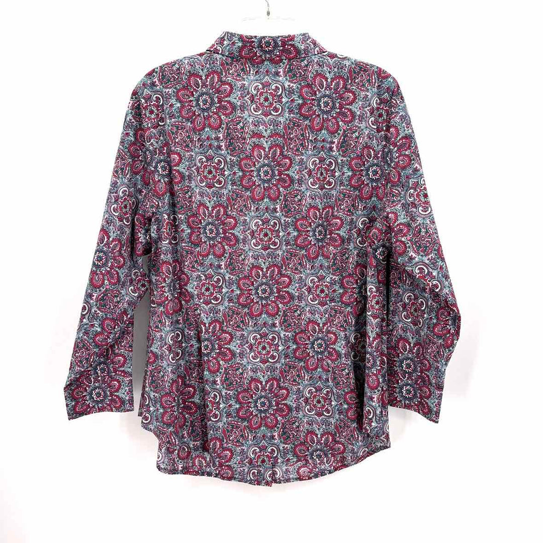 Size 18 Talbots Multi-Color Shirt