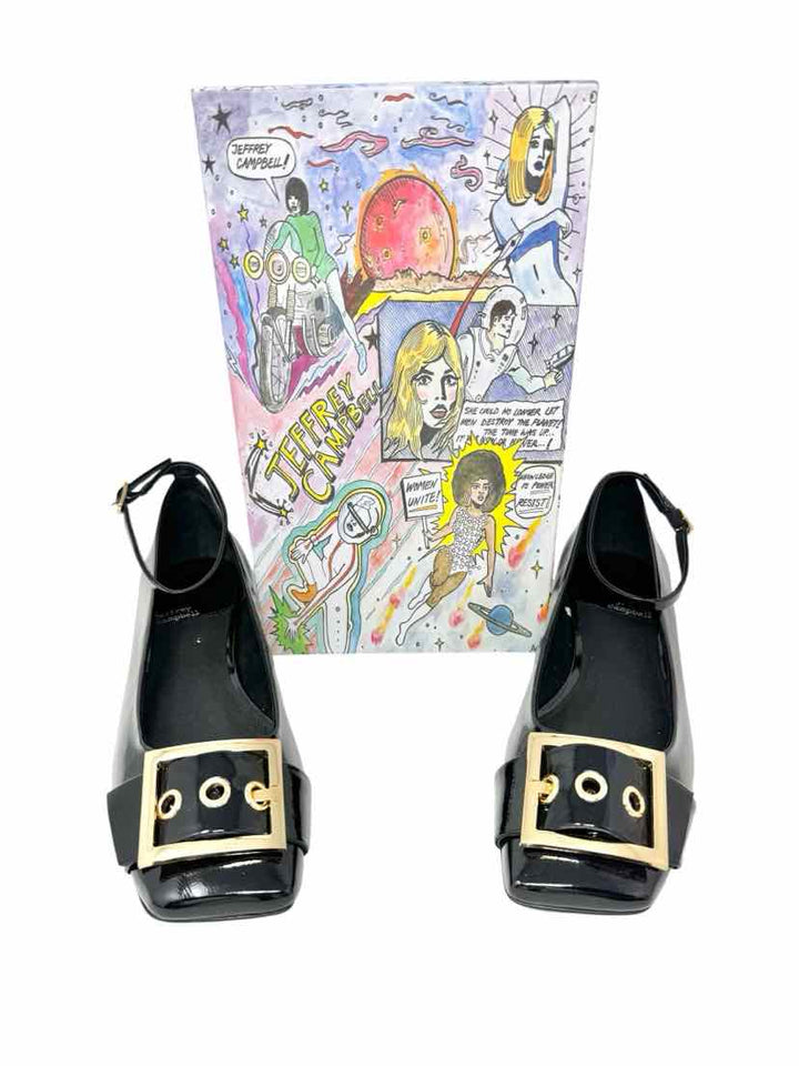 Shoe Size 9.5 JEFFREY CAMPBELL Black Flats