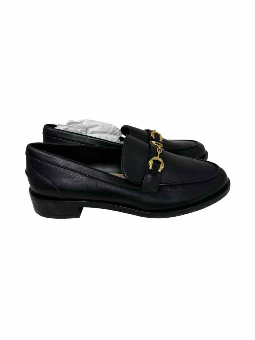 Shoe Size 11 Stuart Weitzman Black Leather Loafers