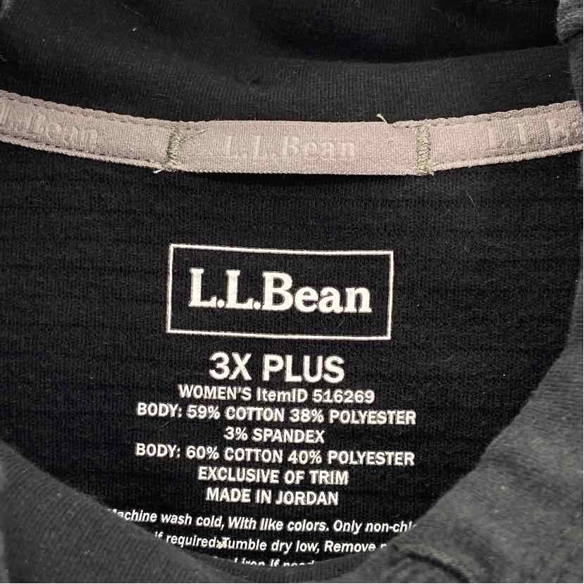 Size 3X LL BEAN Black Shirt