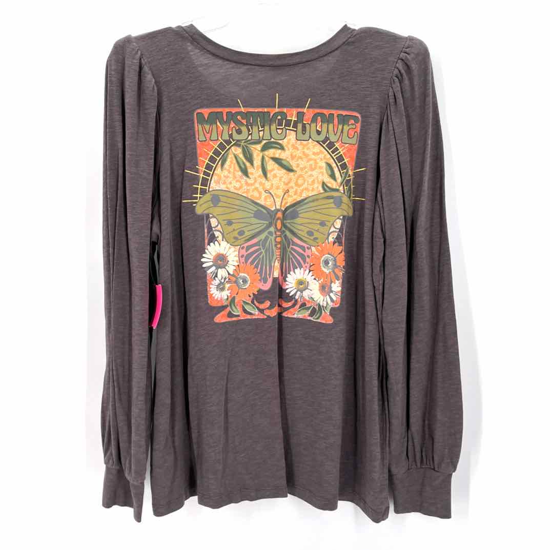 Size 00 Torrid Charcoal Shirt