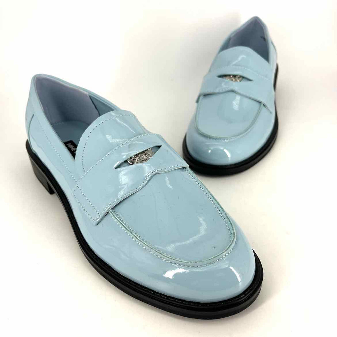 Shoe Size 10 Nine West Blue Patent Flats