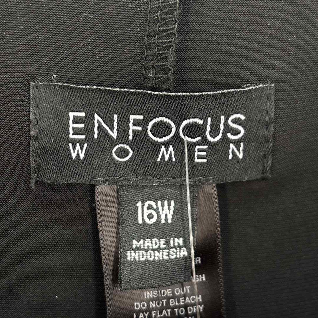 Size 16W ENFOCUS Black Dress