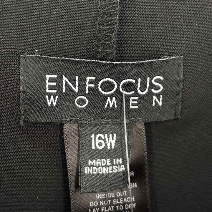 Size 16W ENFOCUS Black Dress