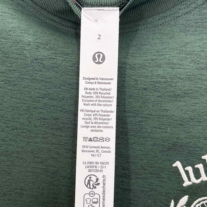 Size 2 Lululemon Forest Green Shirt